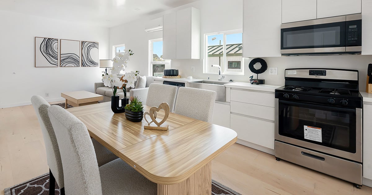 Home staging modern kitchen