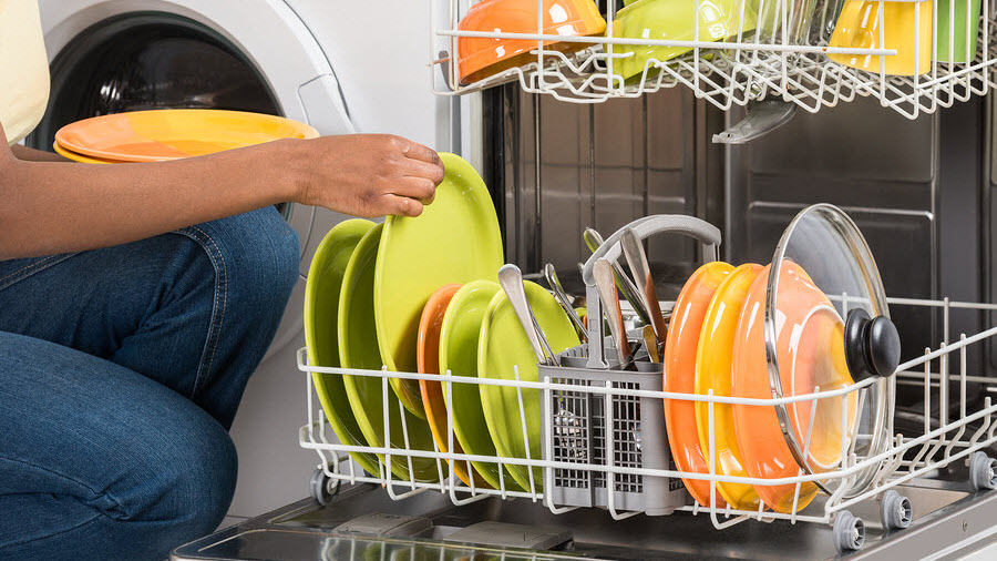 Unloading Dishwasher