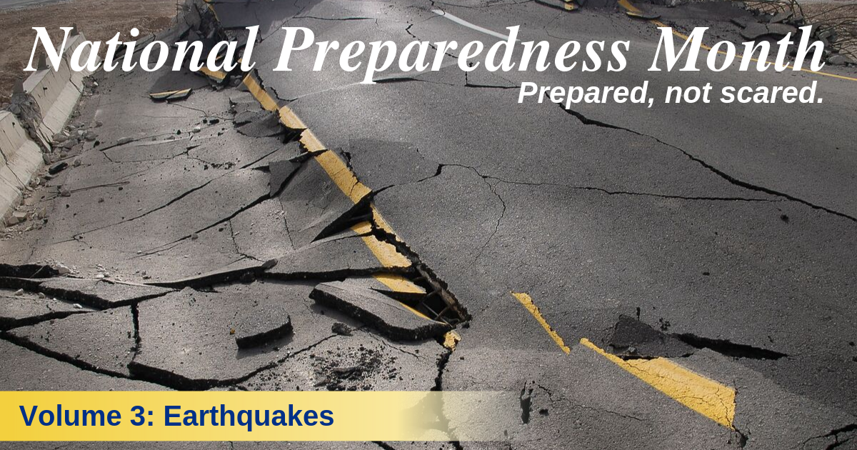 Stay safe during earthquakes